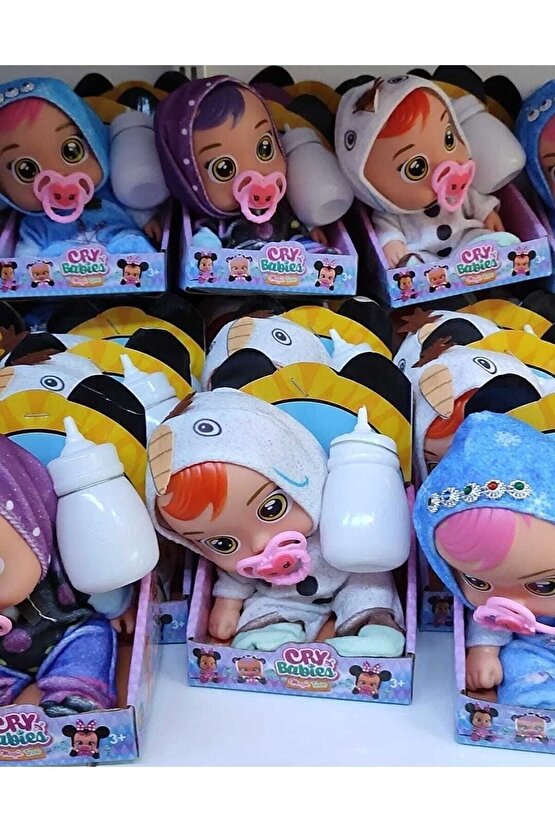 Evet Cry Babies Ağlayan Bebek Sesli Emzikli Bebek 3+ Yaş Çok Renkli Hayır Türkçe