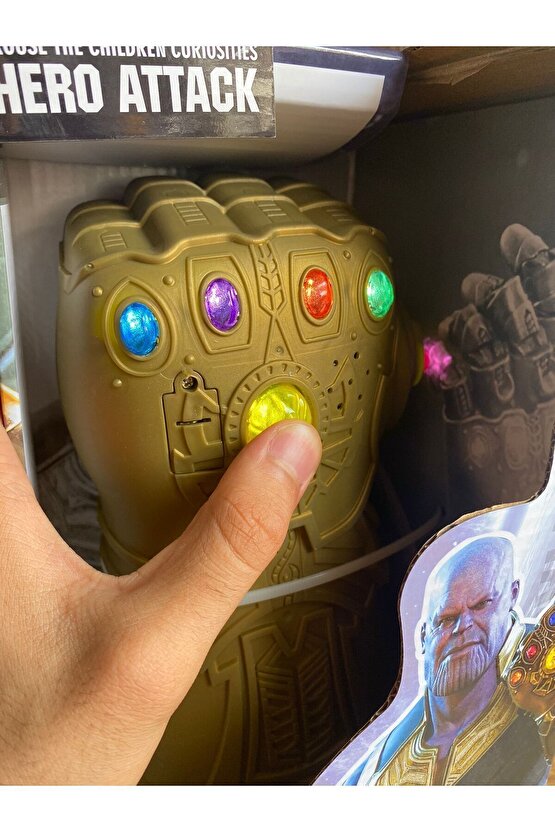 Thanos Oyuncak Işıklı Sesli Eldiveni - Sonsuzluk Eldiven taşlı THANOS ELDİVENİ GİYİLEBİLİR