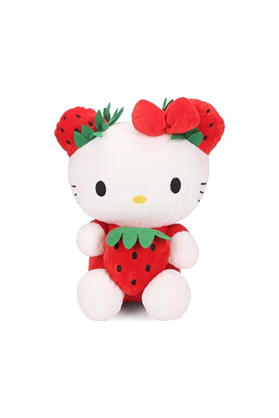 Hediye Hello Kitty Peluş 50 Cm Özel Yapım Pembemorkırmızı
