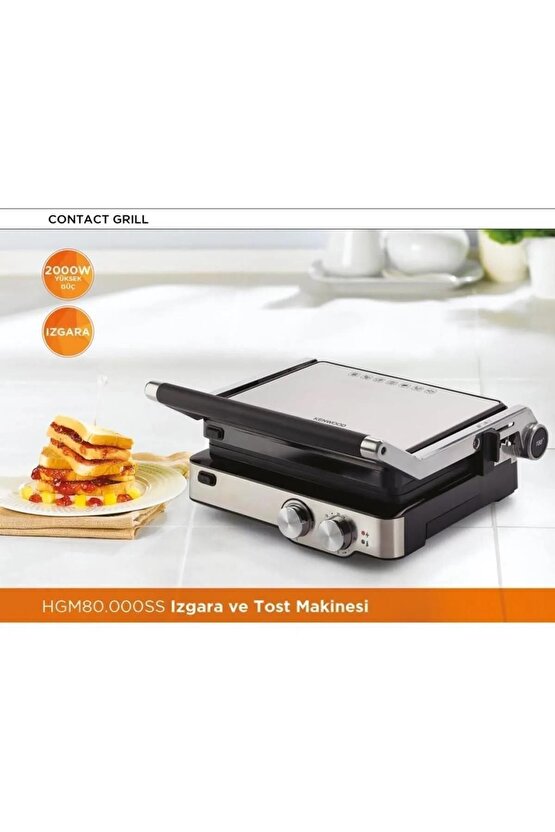 Hgm80.000ss 2000 W Grill Tost Makinasi
