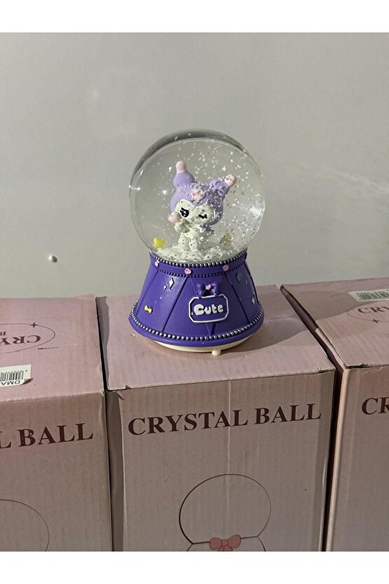 Sanrio Kuromi Işıklı  KAR KÜRESİ  ORTA  BOY  IŞIKLI SESLİ