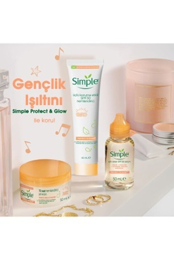 Protect&Glow Mat Ciltler İçin GüneşMavi IşıkÇevre Koruması Etkili SPF30 Nemlendirici 40 ml
