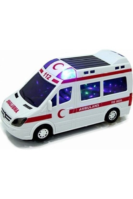 Pilli 3 Boyutlu Işıklı Ambulans