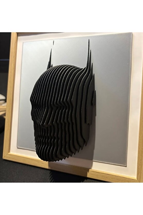 Badman Bioplastik Katmanlı Heykel Duvar Çerçeve Dekoru Hediyelik Sağlığa Tamamen Zararsız Bioplastik