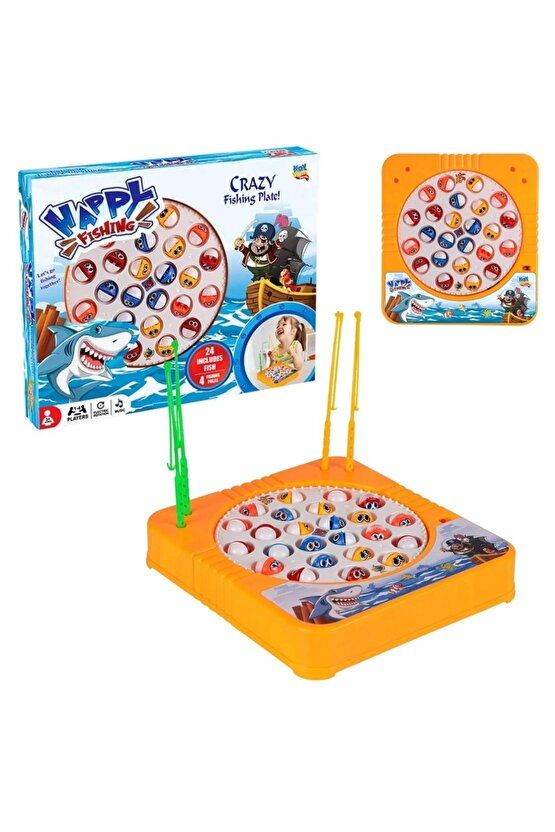 Happy Fishing Pilli Balık Oyunu - Pilli Müzikli Balık Tutma Oyunu - Baby Shark Şarkılı Eğitici Balık