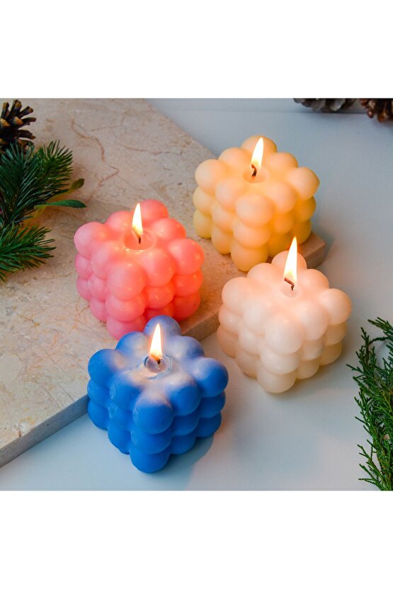 Dekoratif 4lü Renkli Kokulu Bubble Set