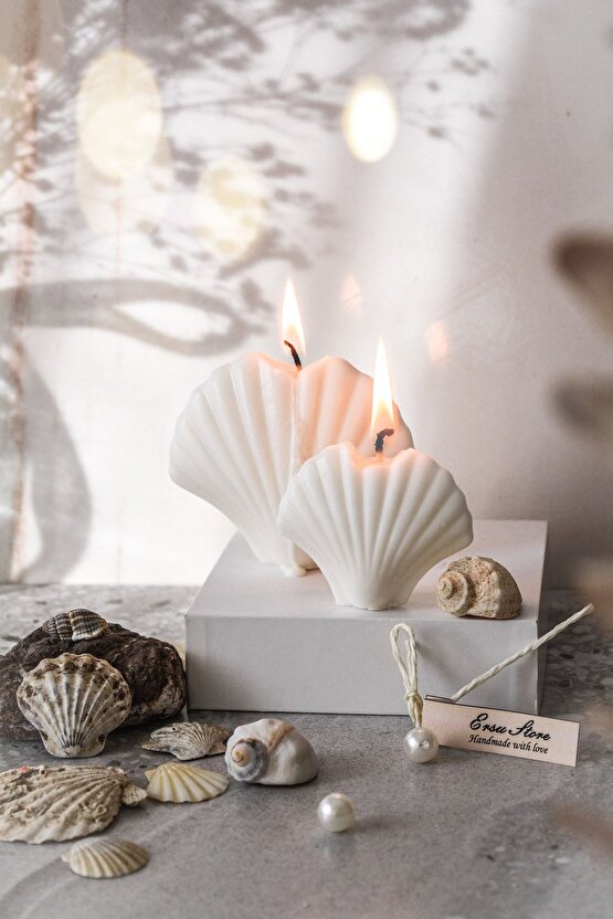 Özel Yapım 2li Soya Wax %100 Doğal Istiridye Mum