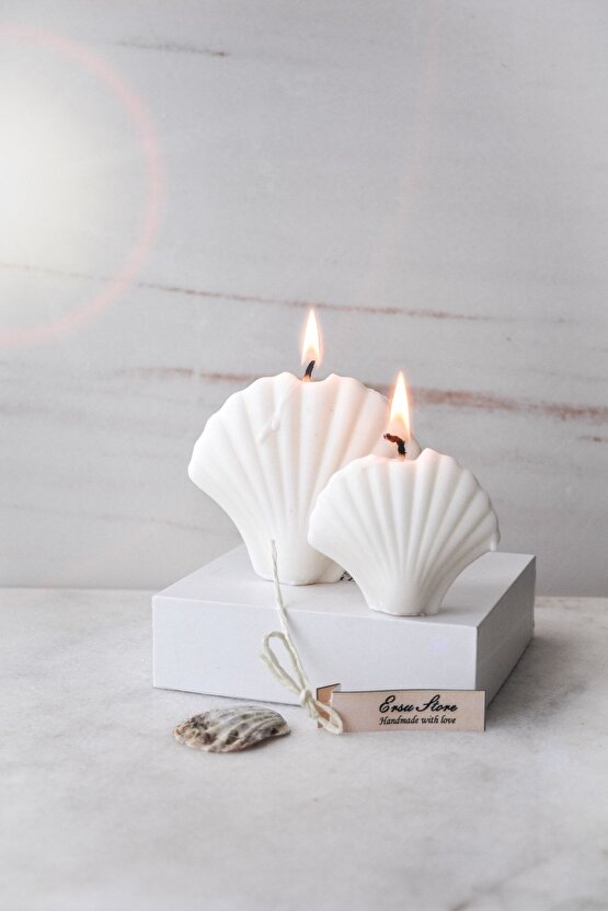 Özel Yapım 2li Soya Wax %100 Doğal Istiridye Mum