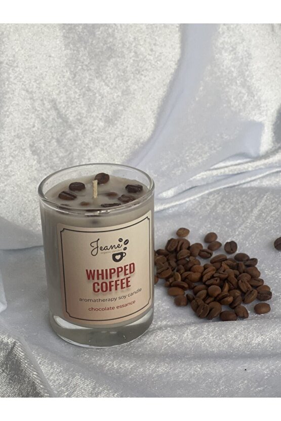 Jeane Candles Gerçek Kahve Çekirdekleri Çikolata Kokulu Kahve Rüyası Mum