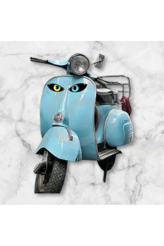 Motosiklet Far Göz Sticker Seti – Kask & Araç İçin Canlı Göz Tasarımı