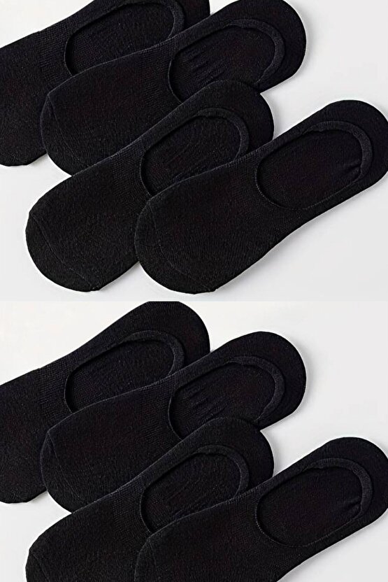 Kadın - Erkek Düz Desen (8Lİ PAKET - 8 ÇİFT) Pamuklu Terletmez Babet Çorap