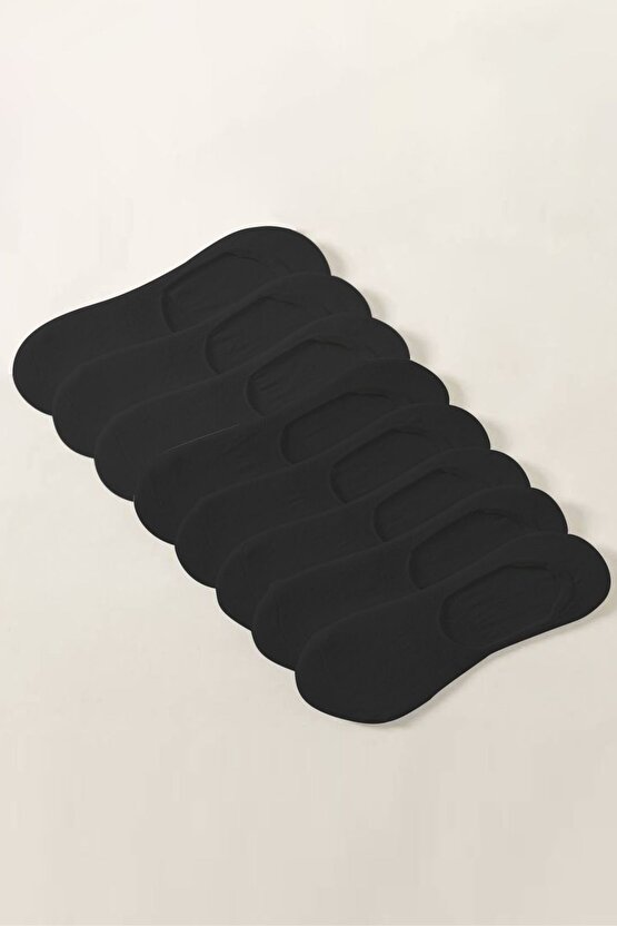 Kadın - Erkek Düz Desen (8Lİ PAKET - 8 ÇİFT) Pamuklu Terletmez Babet Çorap