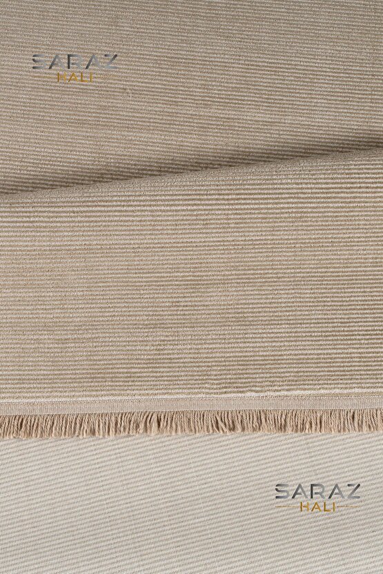 Parma Düz Vizon Model Dokuma Halı Kilim Yolluk Salon Halısı Modern Dokuma