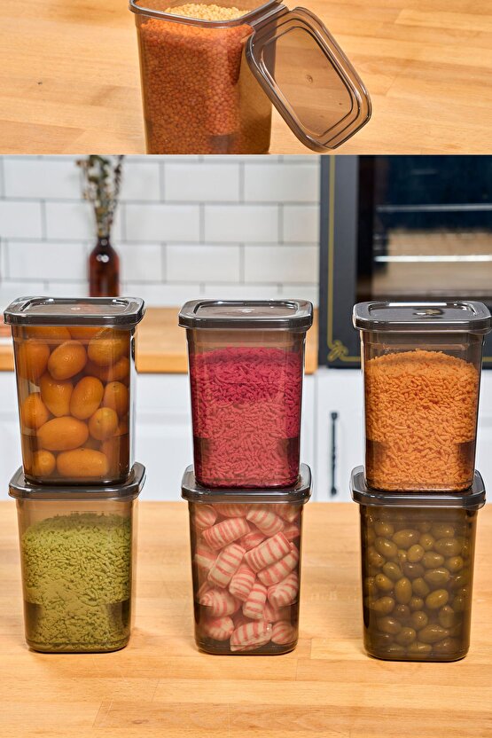 12 Adet 24 Parça Etiketli Kendinden Kapaklı Erzak Dondurucu Baharat Saklama Kabı Seti 1,15 Litre