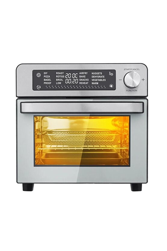 Çok Fonksiyonlu Amaçlı Kızartma ve Pişirme Yağsız Fritöz Air Friyer 15 Lt