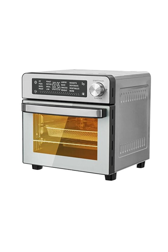 Çok Fonksiyonlu Amaçlı Kızartma ve Pişirme Yağsız Fritöz Air Friyer 15 Lt
