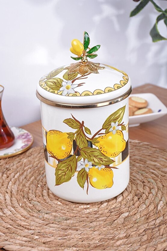 Emaye Kavanoz 15 cm