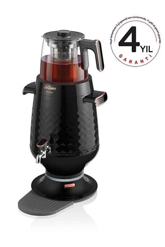 Ehlikeyf Semaver Çaycı AR3083 3.5 l Elektrikli Siyah