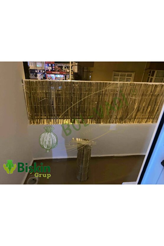 50cm x 4Metre Doğal Bambu Kamış Çit Deokarsyon ,Bahçe ve Balko Çiti