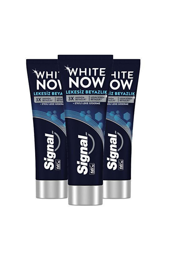 White Now Leke Karşıtı Kahve Ve Sigara Içenler Için Beyazlatıcı Diş Macunu 75ml X3