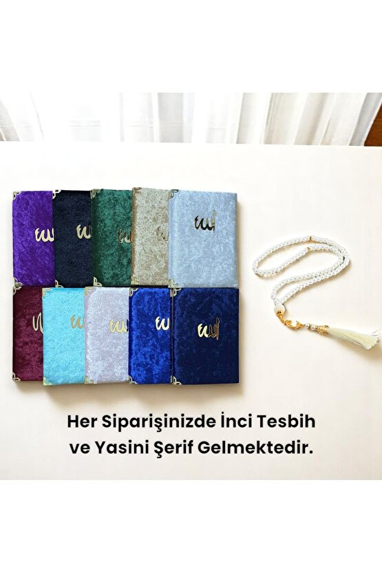 Anneler Gününe Özel İsimli Lüx Kadife Seccade, Kişiye Özel Seccade, Yasin ve Tesbih HEDİYELİ!