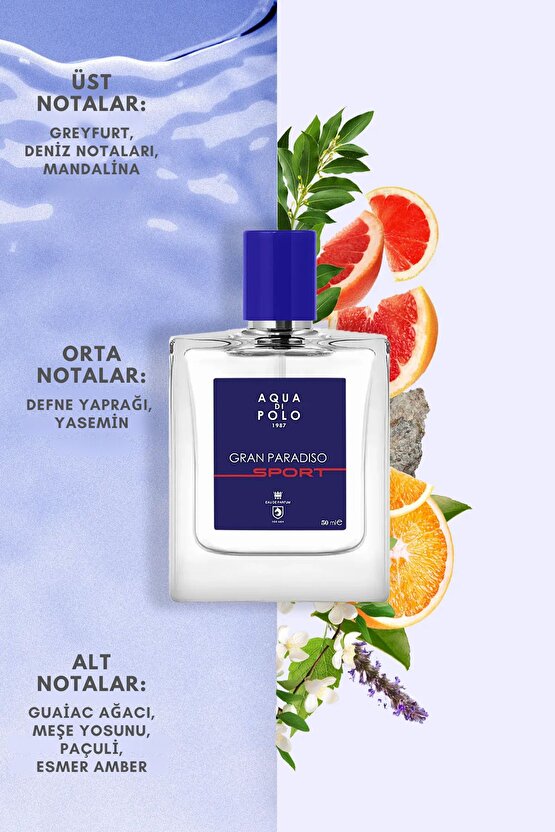 Gran Paradiso Sport 50 ml Edp Narenciye, Odunsu Erkek Parfüm Apcn000507