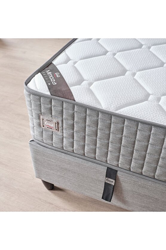 Mimoza Modeli Çift Kişilik Paket Yaylı Yatak Full Ortopedik Ve Antibakteriyel Özellikli
