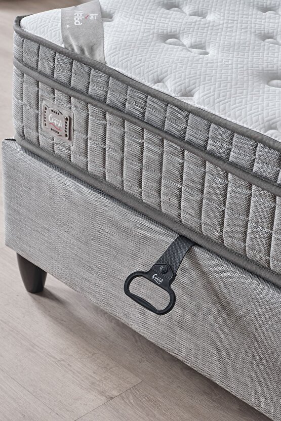 Melisa Tek Kişilik Full Ortopedik Visco Yatak Antibakteriyel Ve Paket Yaylı Sistem