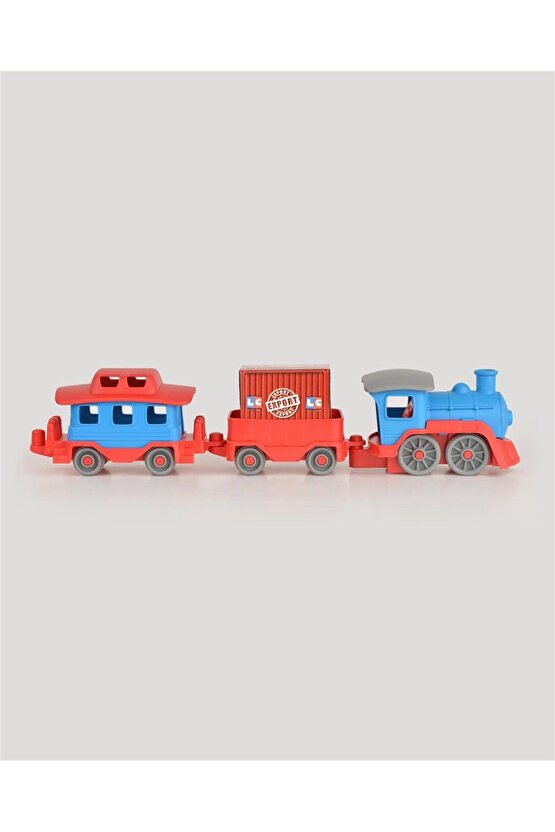 Lüx Çuf Çuf Tren Seti - Plastik Tren - Kırılmaz Oyuncak - Kırılmaz Tren - Tren Oyuncakları - Tren Se