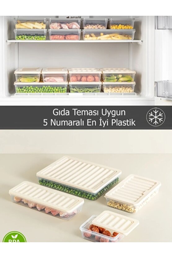 Yatay buzdolabı difriz düzenleyici saklama kabı mikrodalga kabı