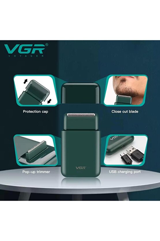 Sıfır Sakal Yanak Tıraş Makinesi V-390