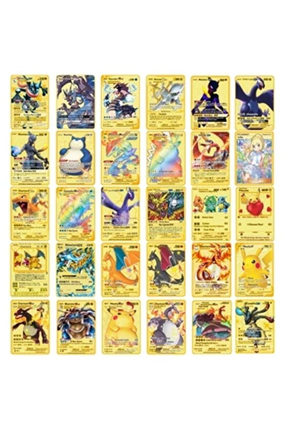 Orijinal Pokemon Kart Gold Serisi 40lı Paket - Pokemon Oyun Kartları - Pikachu Koleksiyonluk Kartı