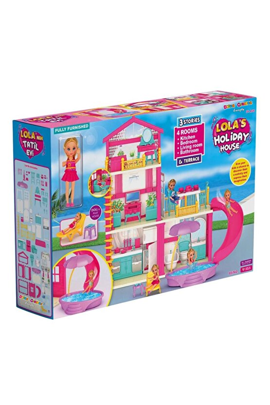 Lolanın Tatil Evi - Ev Oyuncak - Lolanın Tatil Ev Seti - Barbie Ev Seti