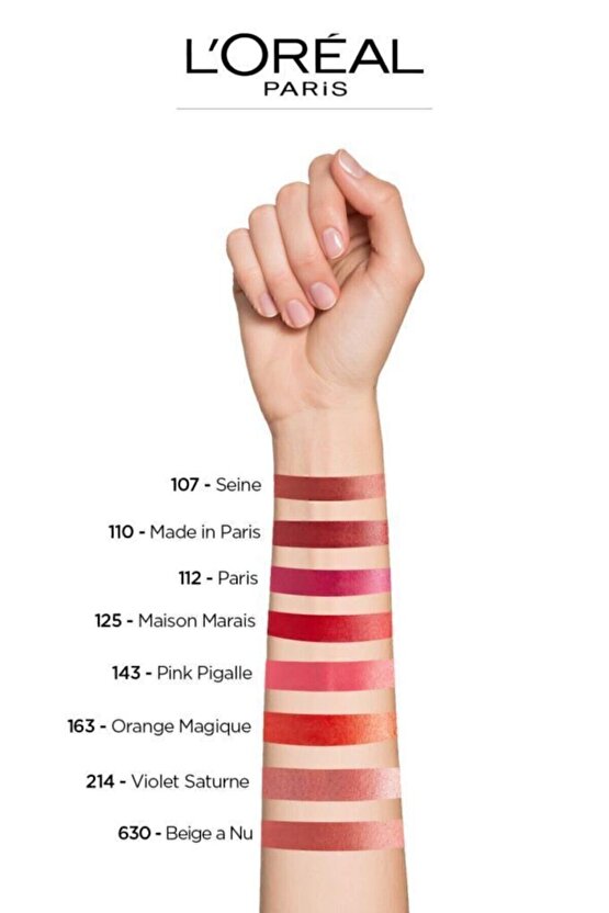 Color Riche Saten Bitişli Ruj 125 Maison Marais - Kırmızı