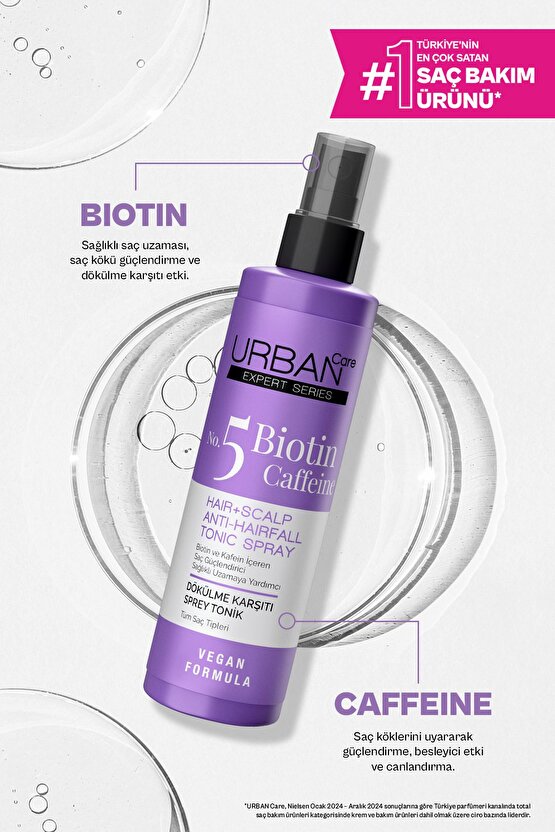No. 5 EXPERT Series Biotin & Caffeine Dökülme Karşıtı Hızlı Uzamaya Yardımcı Saç Bakım Toniği-200ml
