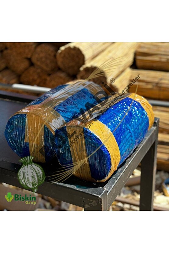 60cm x 6m Doğal Bambu Kamış Hasır Çit | Bahçe ve Balkon Dekorasyonu, Misina İpli Gölgelik