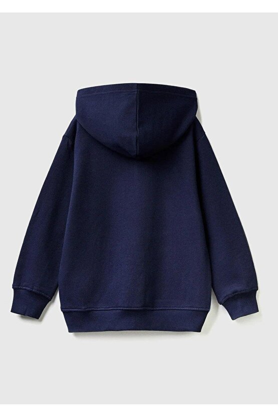 Erkek Çocuk Mix Slogan Baskılı Sweatshirt Lacivert Mix