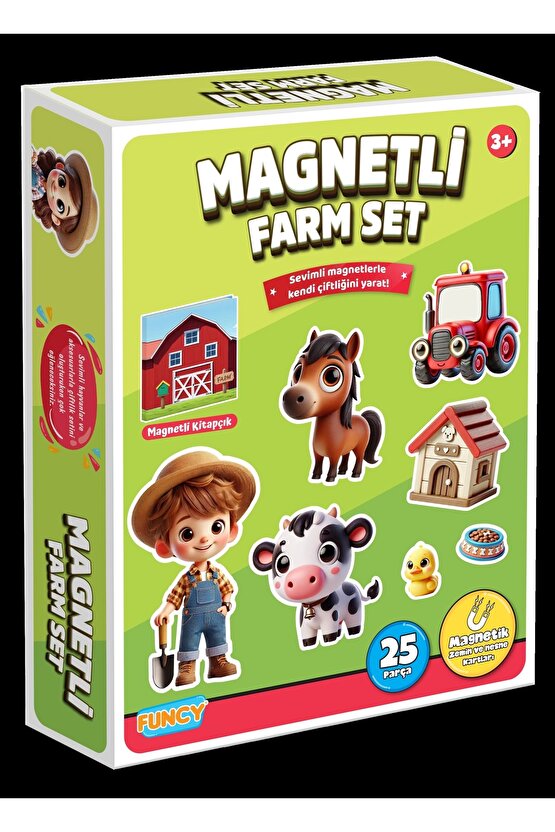 Magnetli Çiftlik Seti - Magnetli Farm Set - Magical Magnet - Çiftlik Oyunu - Hayvanlı Magnetler - Ha