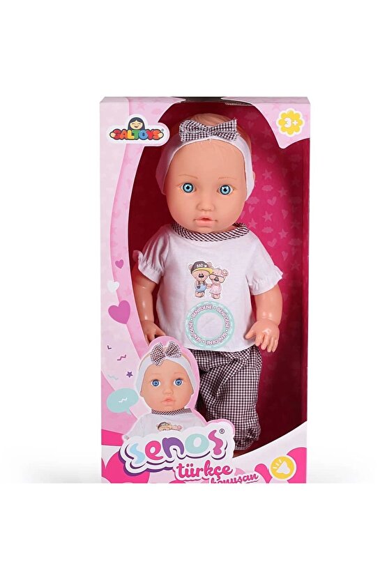 Senoş Kel Bebek - Türkçe Konuşan Senoş Et Bebek - Konuşan Bebek - Senoş Bebek - Siyah