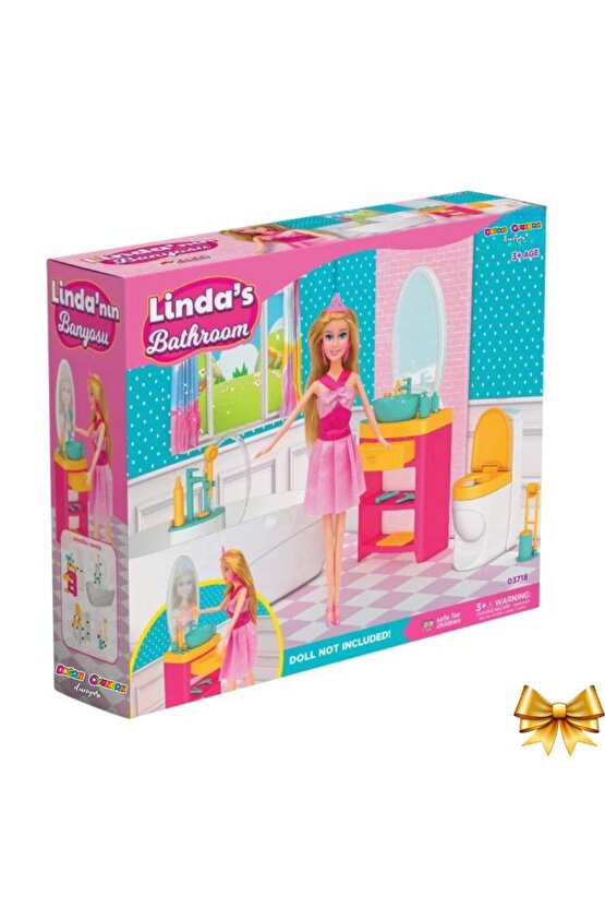 Lindanın Banyosu - Muhteşem Banyo Oyuncak - Eğlenceli Banyo Seti - Barbie Banyo Seti