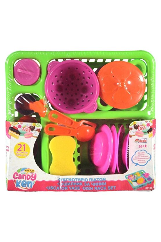 Dede Candy Ken Çocuklar Için Oyuncaklar Bulaşıklık Seti 307