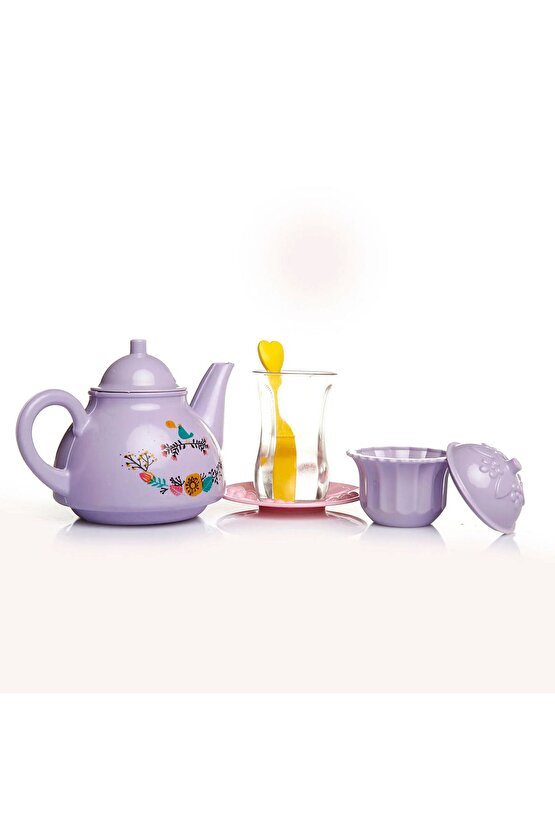Çay Seti - Çaydanlık Seti - Mutfak Setleri - Çocuklar İçin Çay Bardağı - Oyuncak Çay Setleri - Çay
