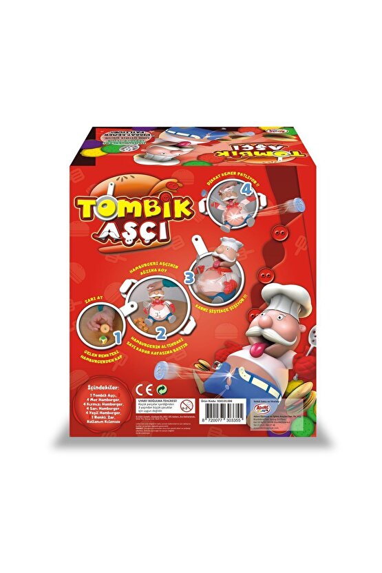 Tombik Aşçı Kutu Oyunu - Şişman Aşçı Oyunu - Aile Oyunları - Çocuk Oyunları