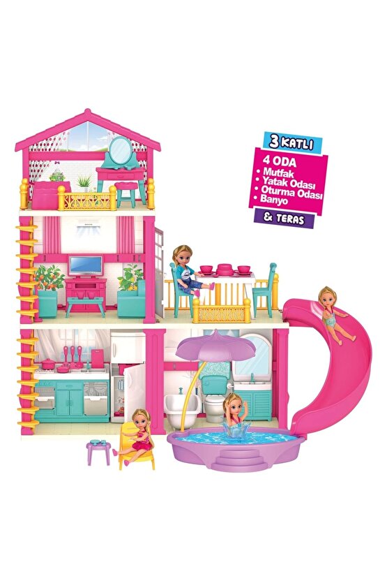 Lolanın Tatil Evi - Ev Oyuncak - Lolanın Tatil Ev Seti - Barbie Ev Seti