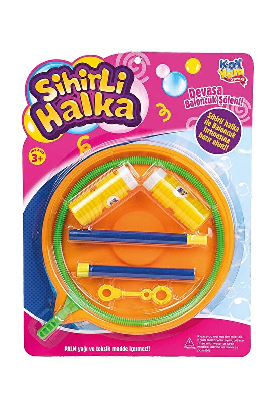 Sihirli Halka Oyunu - Baloncuk Çıkaran Büyük Halka - Sihirli Halka Solüsyonlu - Köpük Halkası - Köpü