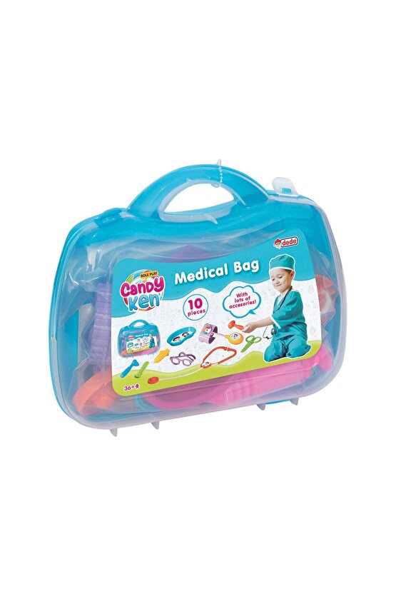 Candy Doktor Çantası - Doktor Seti - Hemşire Oyuncak - Doktorculuk Oyunu - Hastehane Oyuncakları