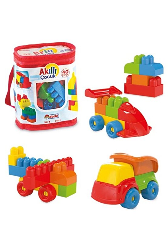 Mullurg  Urg01 01021 Akıllı Çocuk Blokları 40 Parça (Muul)