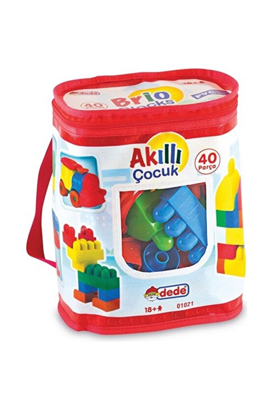 Mullurg  Urg01 01021 Akıllı Çocuk Blokları 40 Parça (Muul)