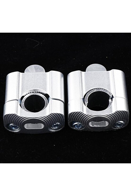 2 Parça Motosiklet Gidon Yükselticil 22 mm. 28 mm Nikel Takım