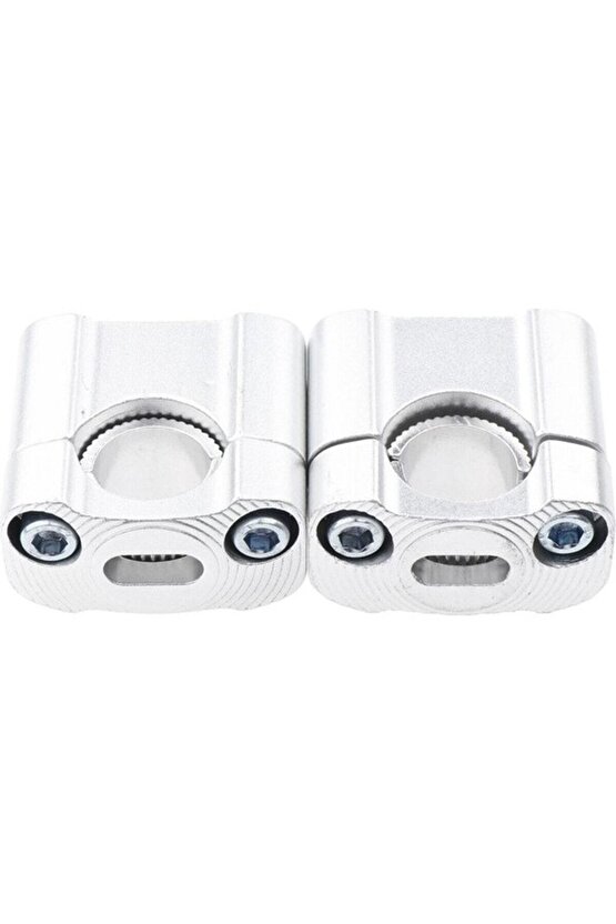 2 Parça Motosiklet Gidon Yükselticil 22 mm. 28 mm Nikel Takım